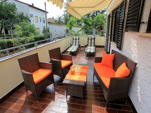 Apartment, Mehrere Betten | Balkon