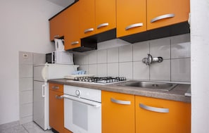 Apartment, Multiple Beds | Private kitchen | Stovetop, cookware/dishes/utensils - Apartments Domazet (Rogoznica)
