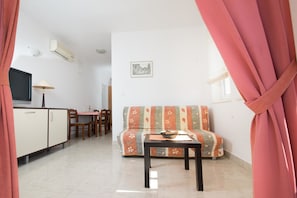 Apartment, 1 Double Bed with Sofa bed | Living room | TV - Apartments Ljubičić (Rogoznica)