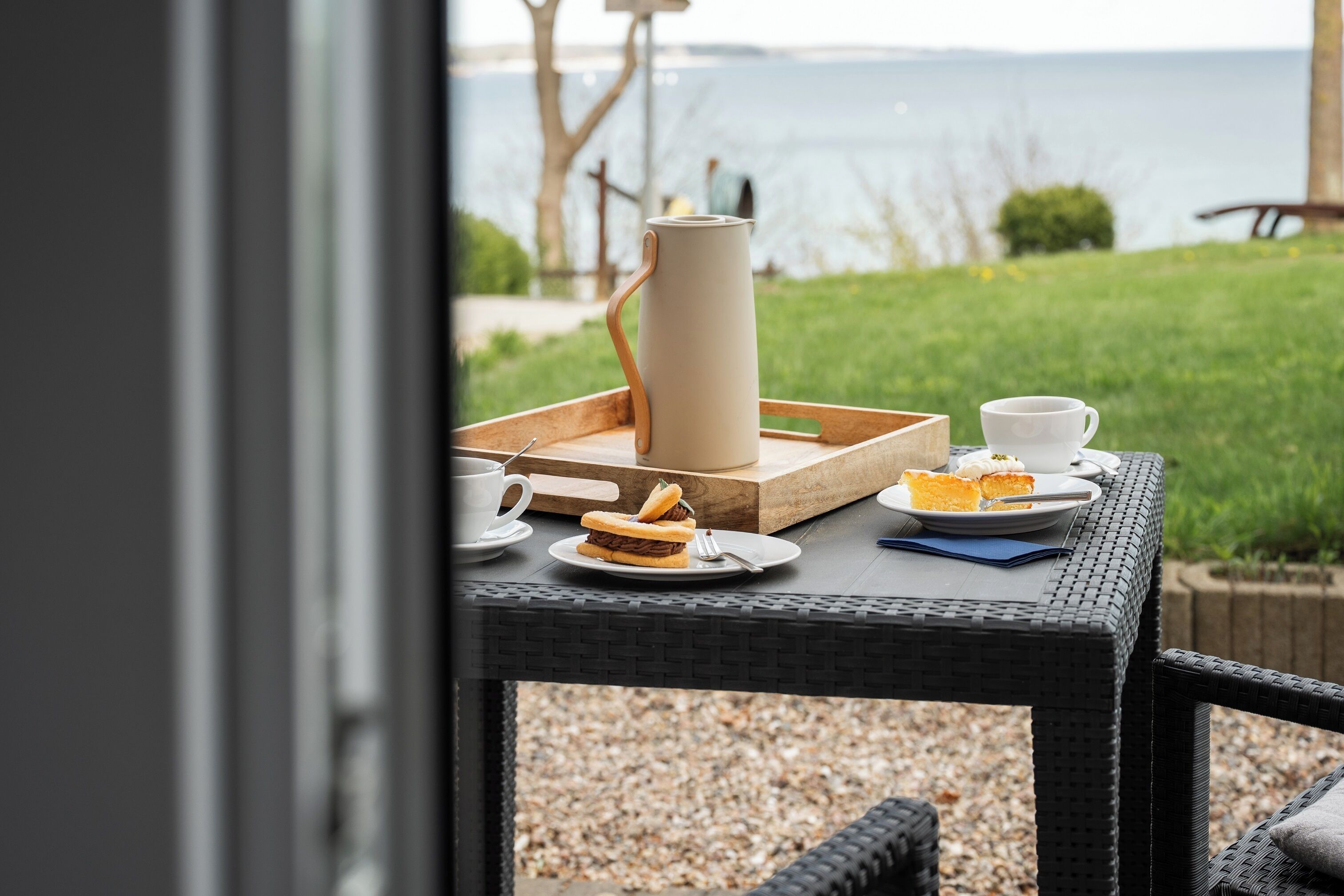 Standard-Doppelzimmer, Meerblick | Terrasse/Patio