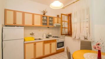 Apartment, 2 Double Beds | Private kitchen | Stovetop