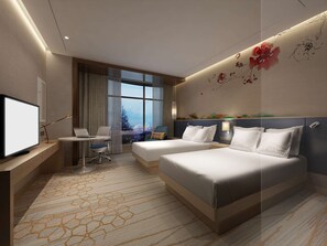 Phòng, 2 giường đơn | Bộ đồ giường kháng dị ứng, két bảo mật tại phòng, trang trí khác biệt 