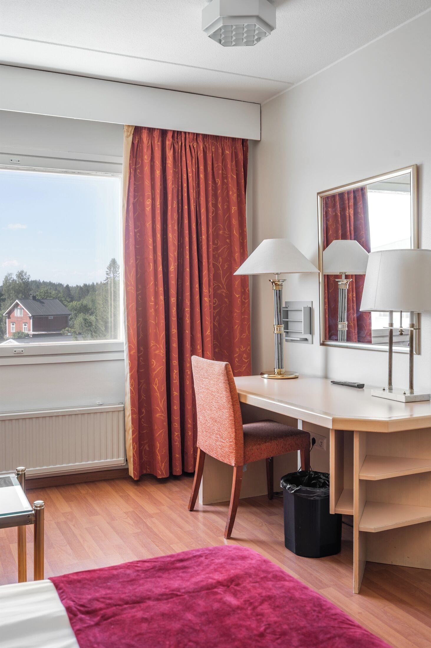 basic double room, 2 single beds, non smoking | desk, laptop workspace, blackout curtains, iron/ironing board