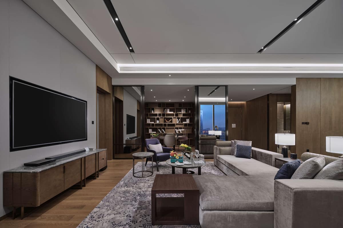 Presidential-Suite, 1 King-Bett | Wohnbereich