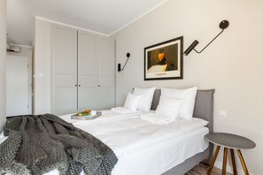 Design-Apartment, Stadtblick | Zustellbetten