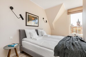 Design Apartment, City View | Blackout curtains, iron/ironing board, free WiFi, bed sheets - Happy Stay Old Town Cosy Apartment 367 (Gdansk)