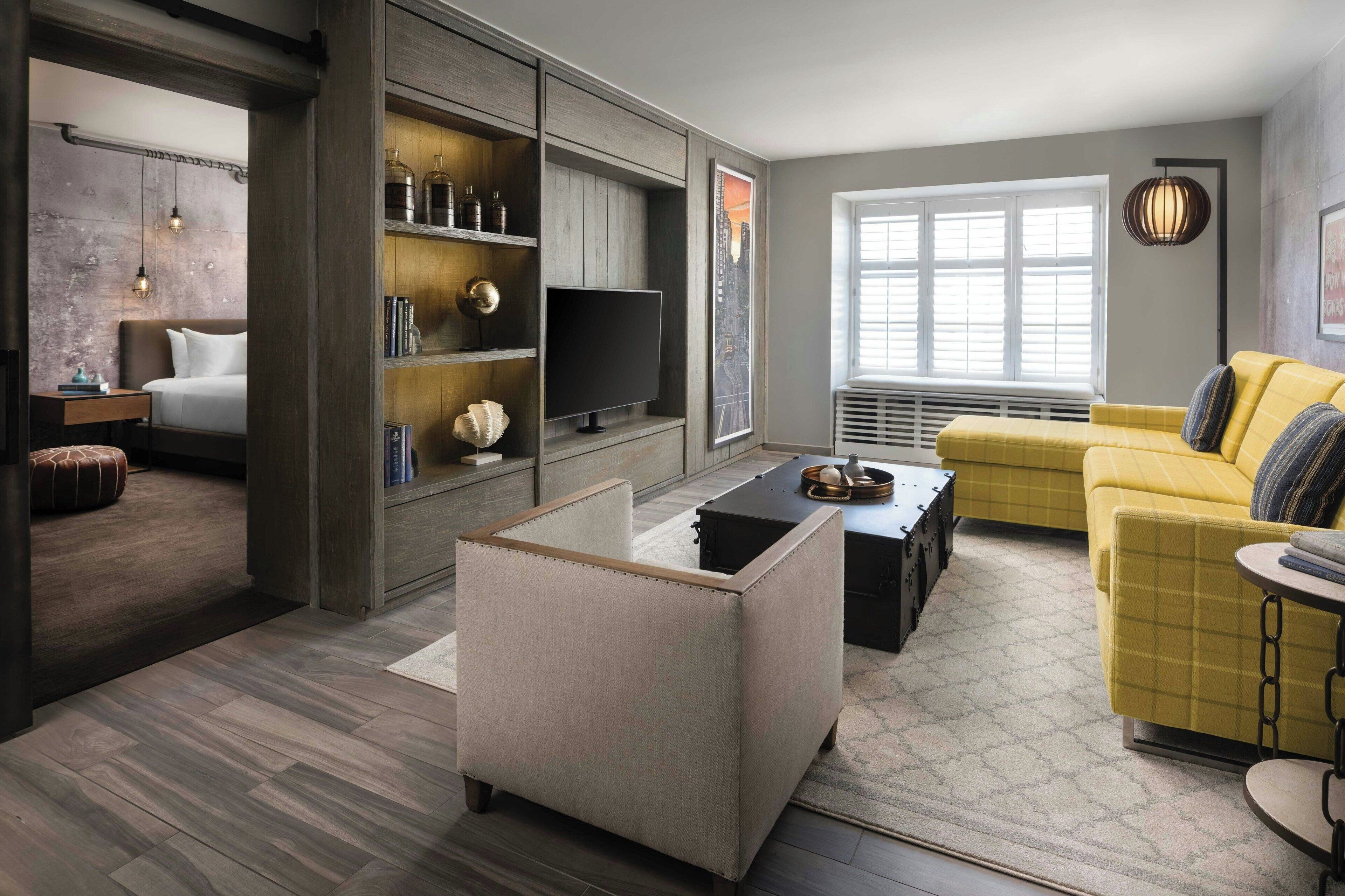 Suite, 1 Bedroom, Courtyard View | Living area | LED TV