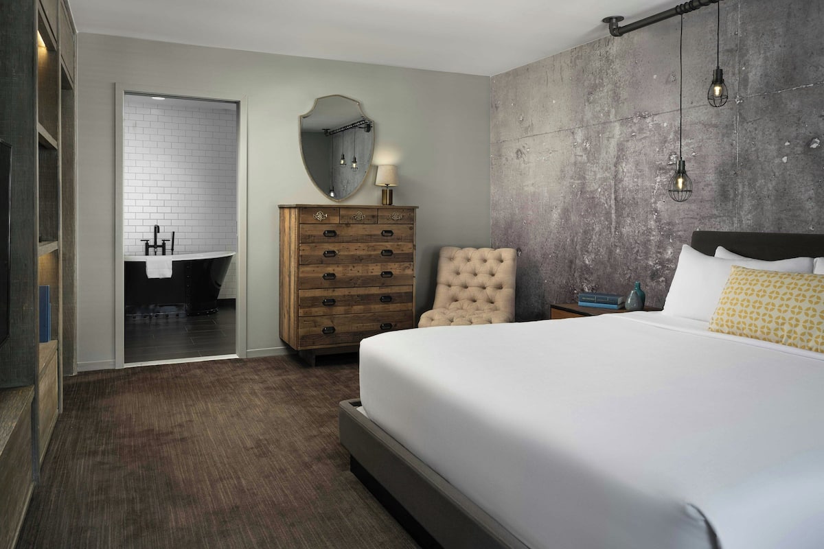 1 habitación y ropa de cama de alta calidad