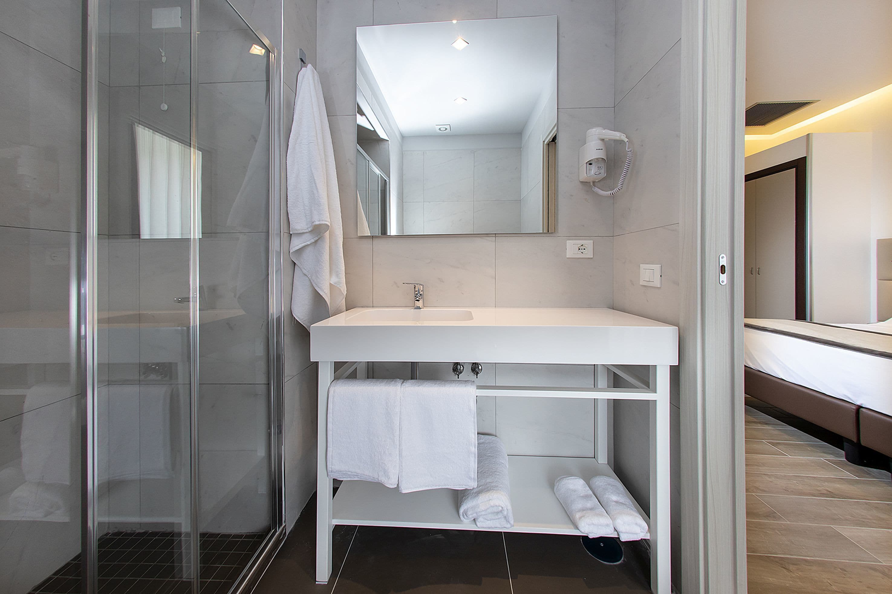 free toiletries, hair dryer, bidet, soap