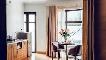 23-inch flat-screen TV with cable channels, TV