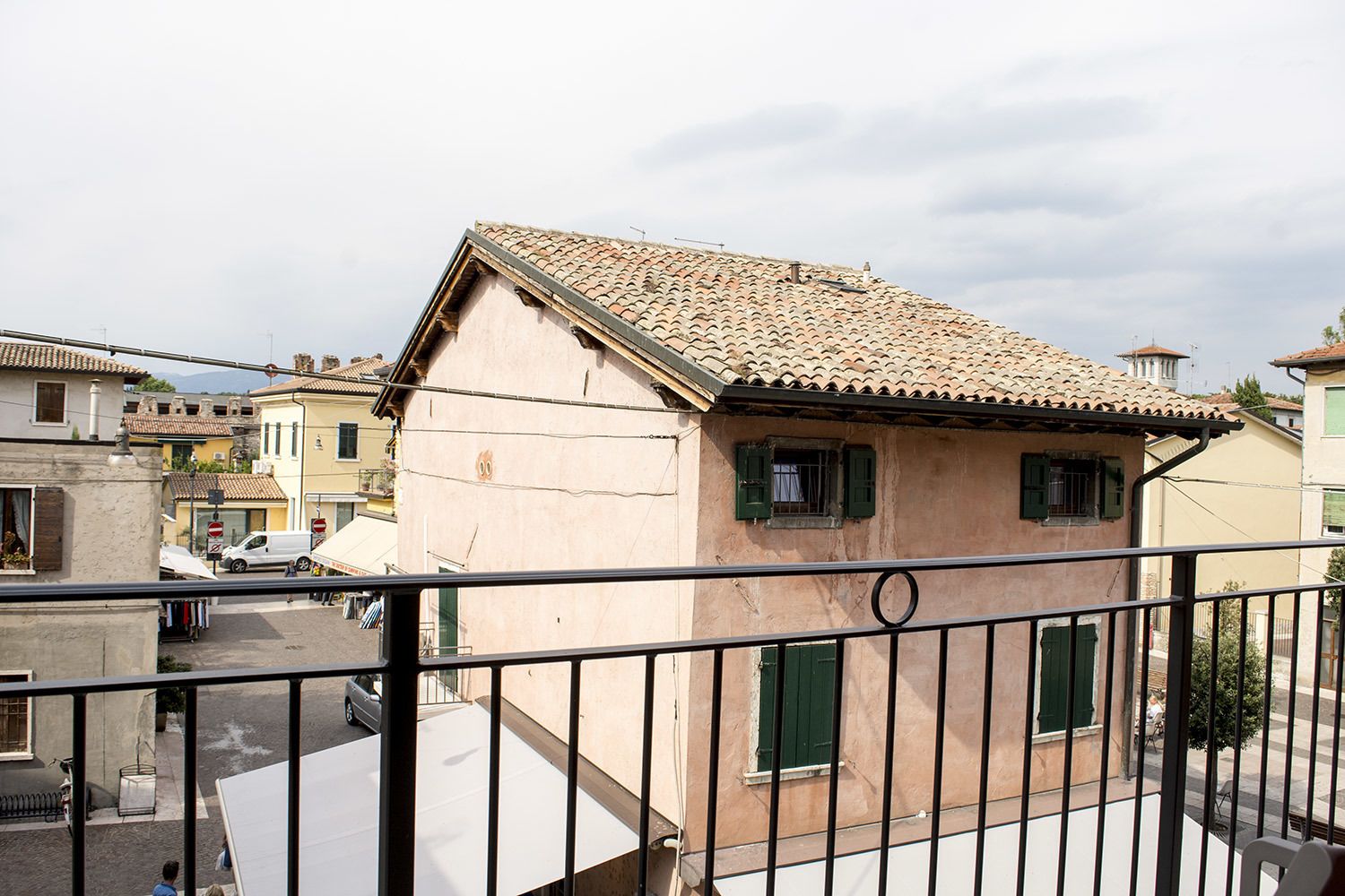 Blick von der Unterkunft