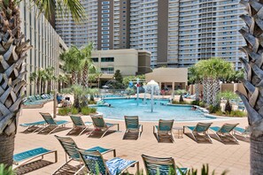 Et oppvarmet basseng