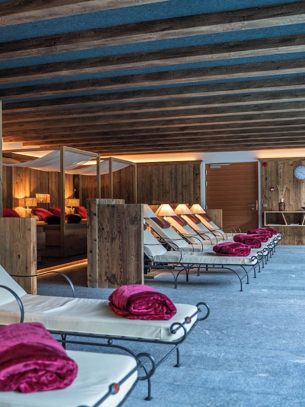Sauna, steam room, body treatments, deep-tissue massages