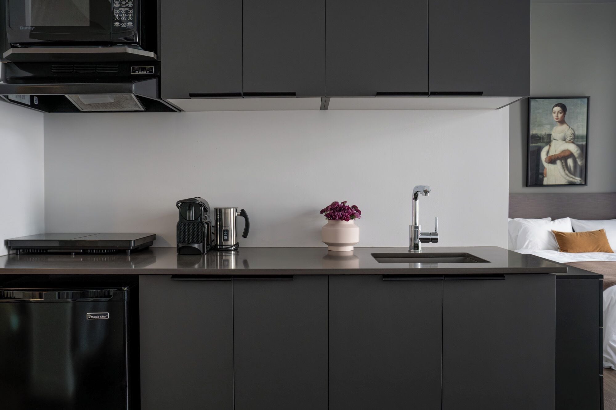 room 203 | private kitchen | fridge, microwave, stovetop, dishwasher