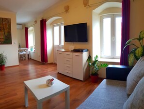 Villa, Sea View | Living area | Flat-screen TV