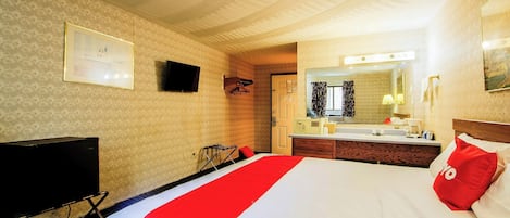 In-room safe, iron/ironing board, rollaway beds, free WiFi