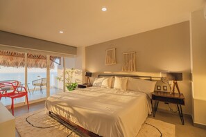 Deluxe Apartment, 3 Bedrooms, Sea View | 3 bedrooms, premium bedding, individually decorated