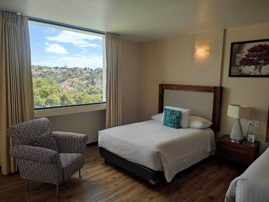 In-room safe, desk, laptop workspace, blackout curtains