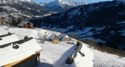 Rez-de-chaussĂ©e, vue montagne, balcon, parking, tĂ©lĂ©vision, casier Ă ski, 43mÂČ, Pra Loup