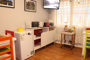 Free daily self-service breakfast 