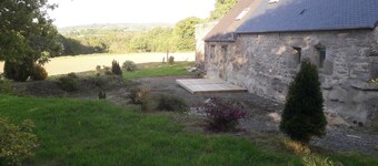 Characteristic stone house near the village