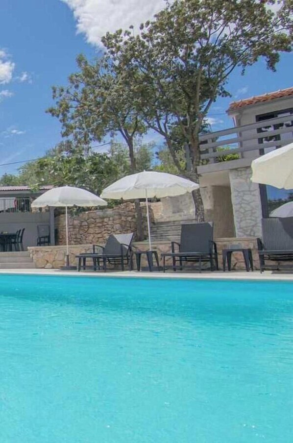 A heated pool