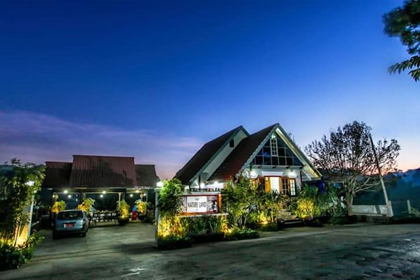 Front of property – evening/night
