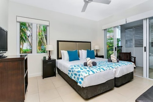 リゾートのラグーンに直接アクセスできる2ベッドルームビーチクラブアパートメント