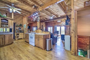 Interior - Spacious Cabin on Dale Hollow Lake w/ Hot Tub! (Albany)