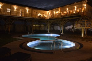 Indoor pool, outdoor pool