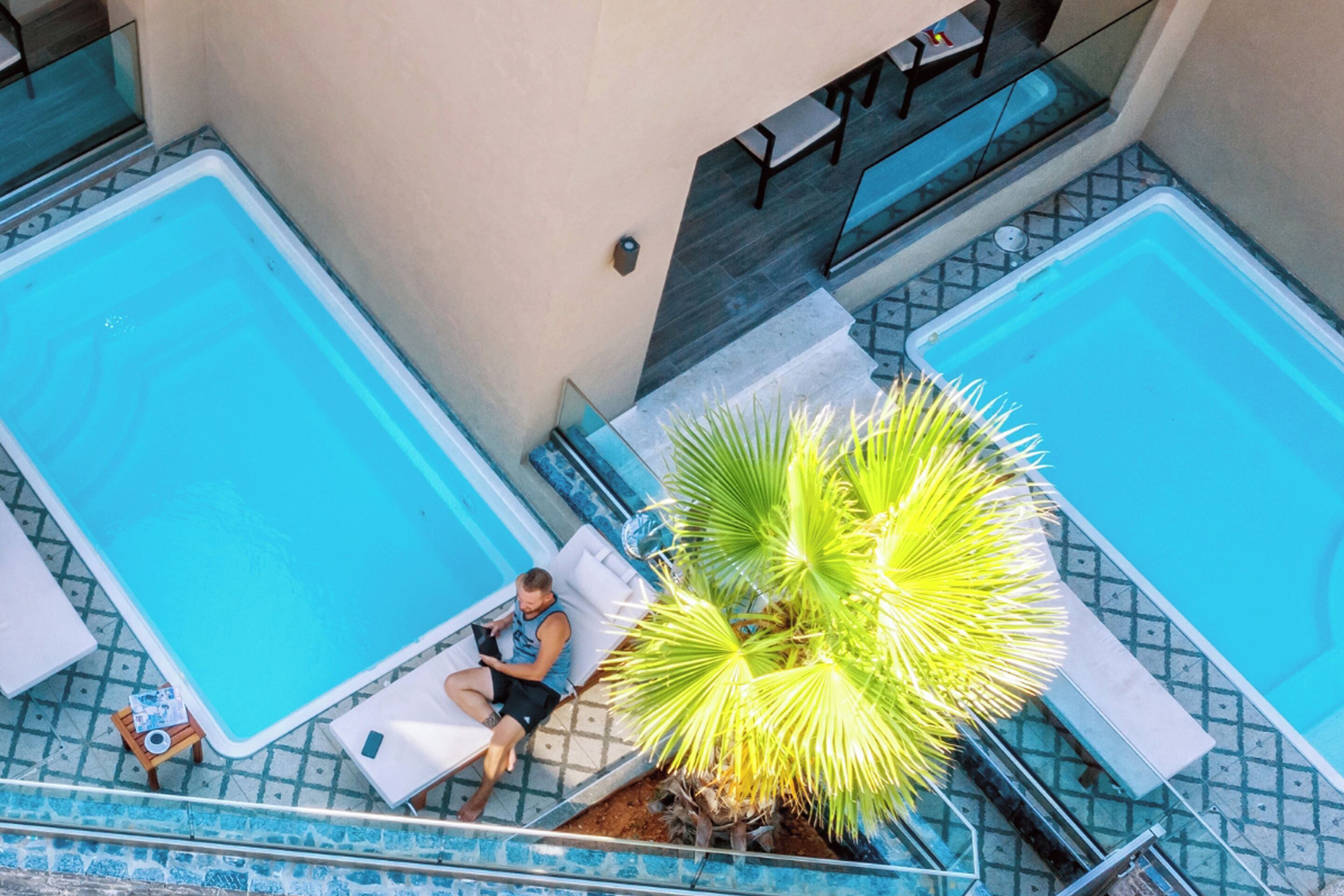 Junior Studio Suite, Private Pool | Balcony view