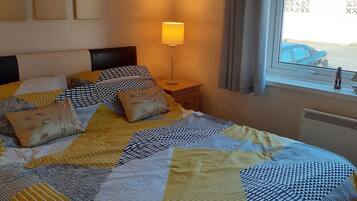 2 bedrooms, iron/ironing board, travel crib, WiFi