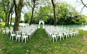 Zona para bodas al aire libre