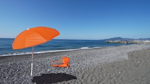 En la playa 