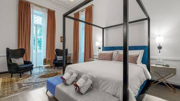 2 quartos, lençóis italianos Frette, roupas de cama premium