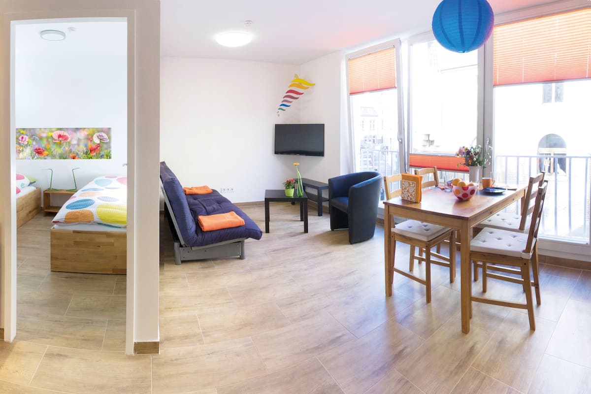 Appartement (1. OG) | Hypoallergeen beddengoed, verduisterende gordijnen