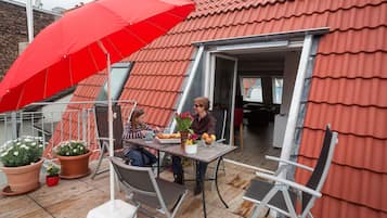 Íbúð | Verönd/útipallur