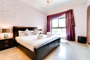 Family Apartment, City View | In-room safe, blackout curtains, soundproofing, iron/ironing board - Fairmont North Luxury 2 BR Apt Palm (Dubai)