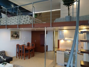 Living area - Amber Apartments Penthouse (Warsaw)