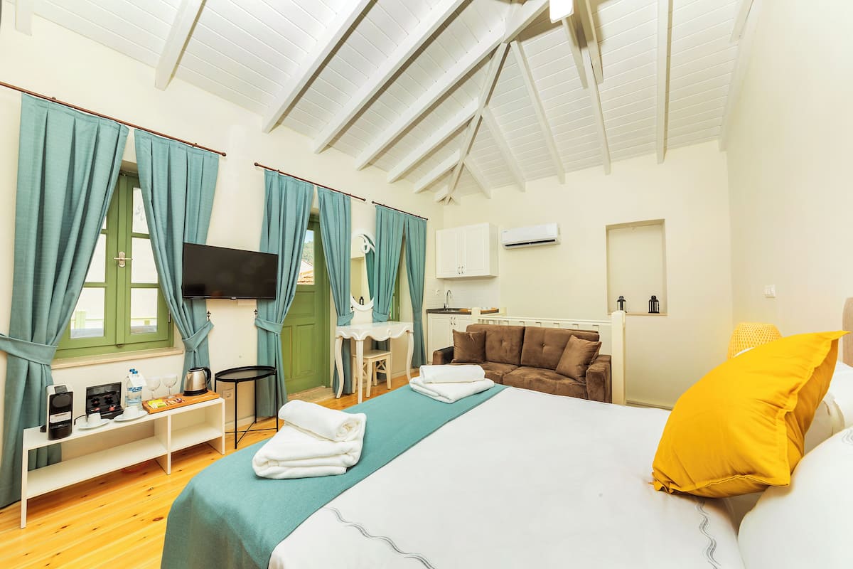 Familien-Maisonette, 2 Schlafzimmer | Bettwäsche aus ägyptischer Baumwolle, hochwertige Bettwaren, Minibar