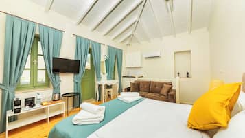 Familiedupleks - 2 soveværelser | Egyptiske bomuldslagner, premium-sengetøj, minibar