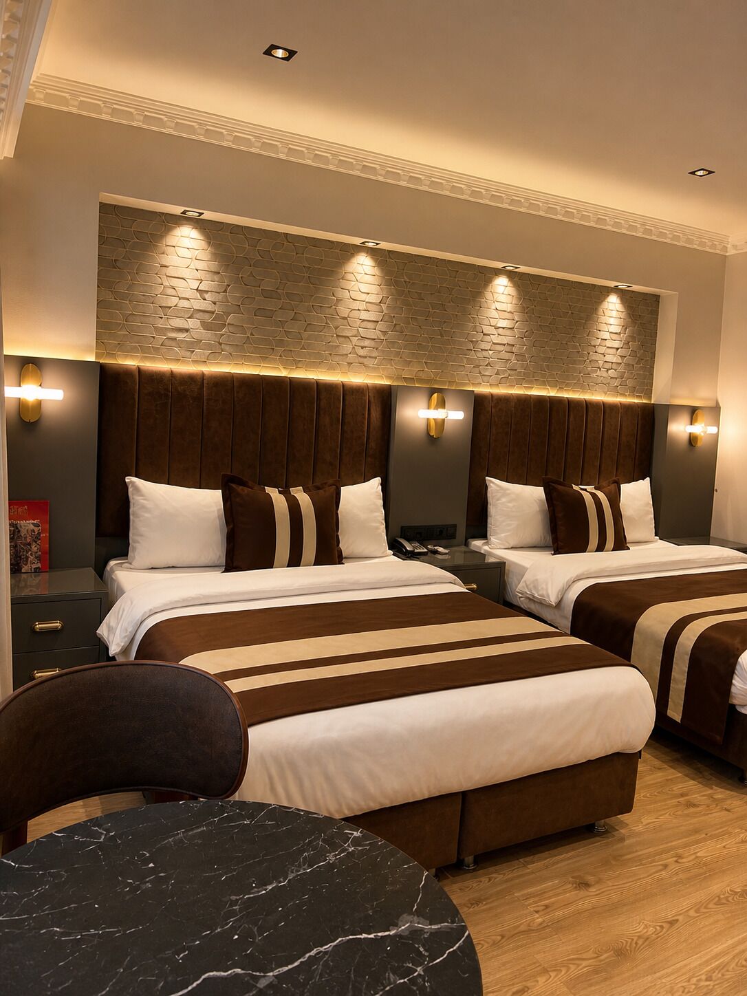 In-room safe, laptop workspace, blackout curtains, soundproofing