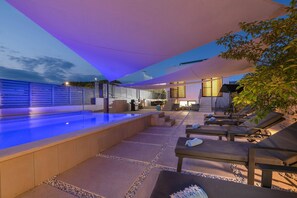 Outdoor pool, a heated pool - Villa La Mer with Private Cave  (Pula)