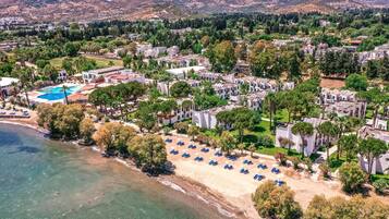 Vista a la playa o el mar