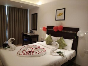 1 habitación y ropa de cama de alta calidad