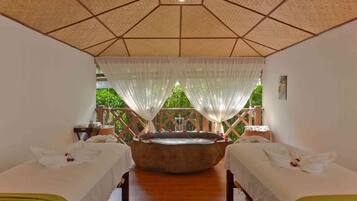 Couples treatment room(s), body treatments, hot stone massages