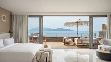 Quarto, 1 cama King, vista para o mar | Vista do quarto