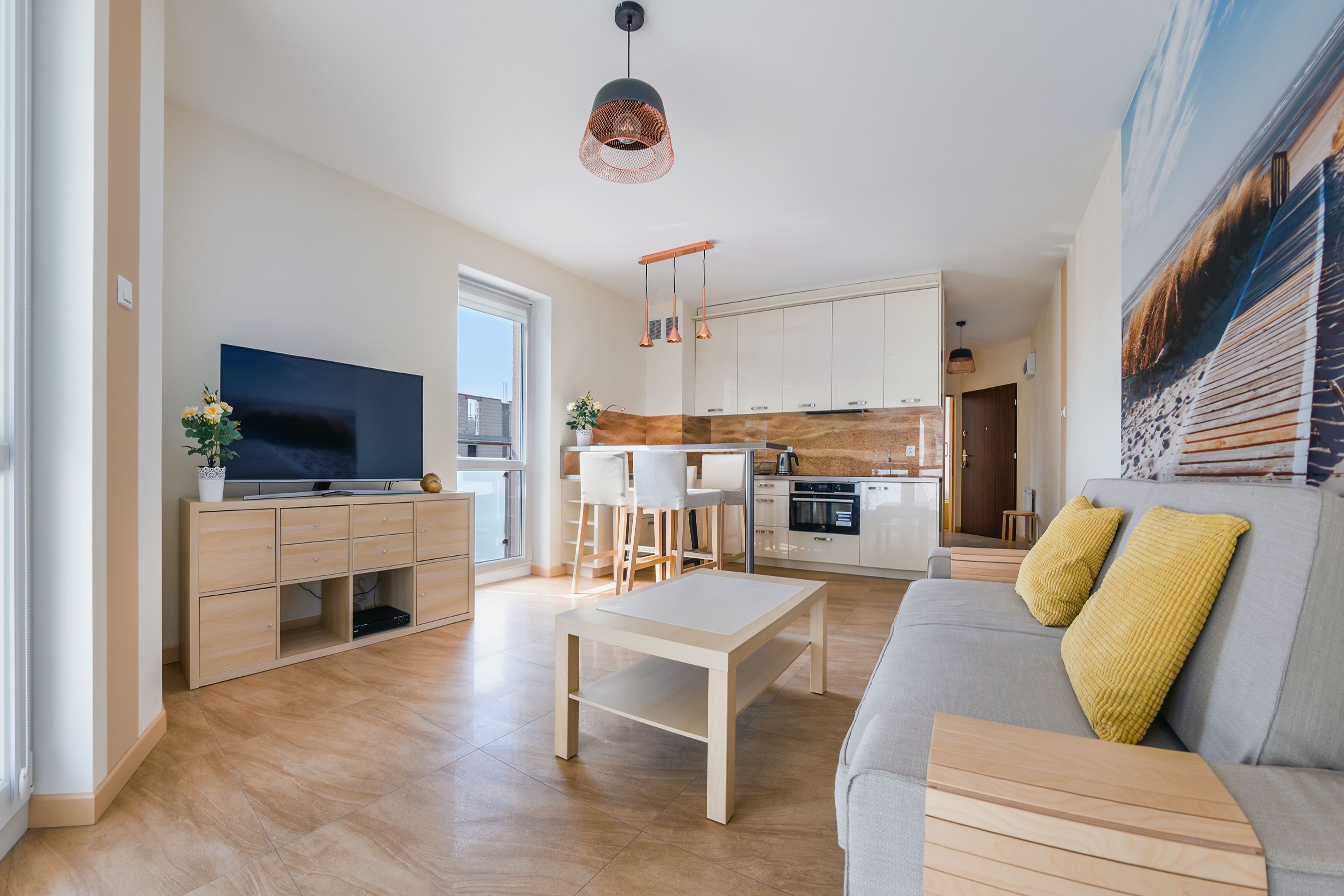 Apartment (Rybacka 10G/40) | Laptopgeeigneter Arbeitsplatz, kostenloses WLAN, Bettwäsche