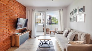 Apartament (123 J) | Living area | Flat-screen TV - Apartamenty Sun&Snow Bursztynowe Osiedle (Stegna)