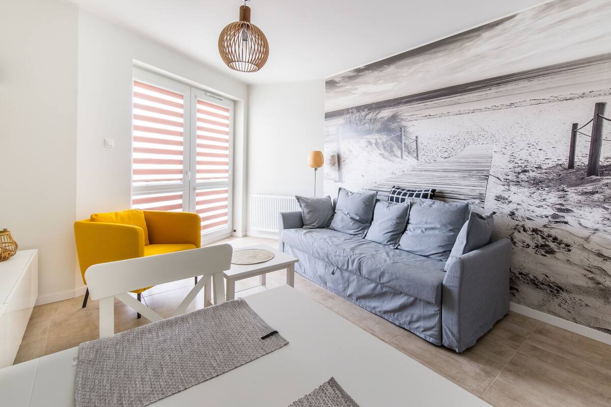 Apartment (Rybacka 10F/16) | Laptop workspace, free WiFi, bed sheets